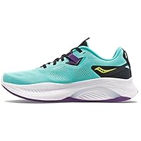 Saucony Women's Guide 15 Running Shoe, Cool Mint/Acid, 9 US