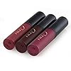 COOSA 3PCS of 3 Colors Madly MATTE Lipstick Non-stick Cup Waterproof Lipgloss-Set A