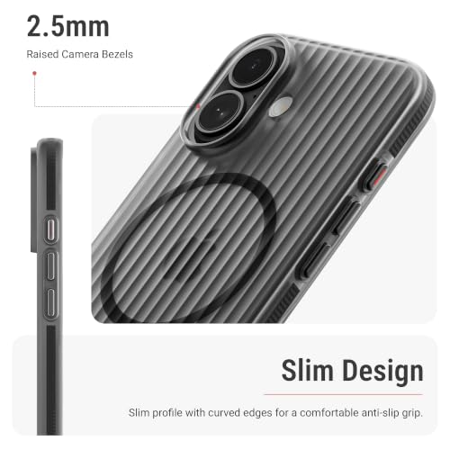 Image of DailyObjects PC Beam 2.0 Magnetic Protective Case Cover Compatible with iPhone 17|Magsafe|Camera & Body Protection|Anti Shock,Scratch Resistant|Precise Cutouts Modern Design|Wireless Charging-Black