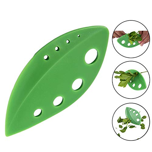 Leaf Herb Stripper, BPA-Free Plastic Holes Vegetable Leaf Separator Stripping Tool for Chard,Collard Greens,Kale,Basil,Leafy Green,Rosemary Herb and More,Kitchen Gadgets,3 Pcs Assorted Color