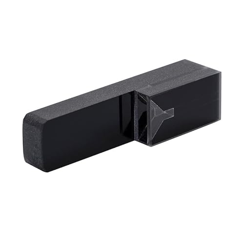 0.05ml/0.1ml Black-Wall Micro Cuvette, Backrest-Style Quartz Cuvette Laboratory Vessel(19.5*12.5*12.5/4mm)