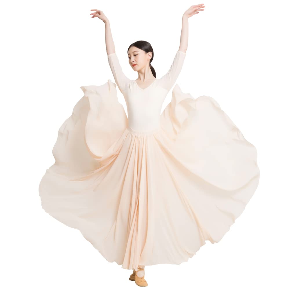 ROYAL SMEELA Vestido Danza Contemporanea Mujer Adulto Maillot Ballet Falda 720 Grados