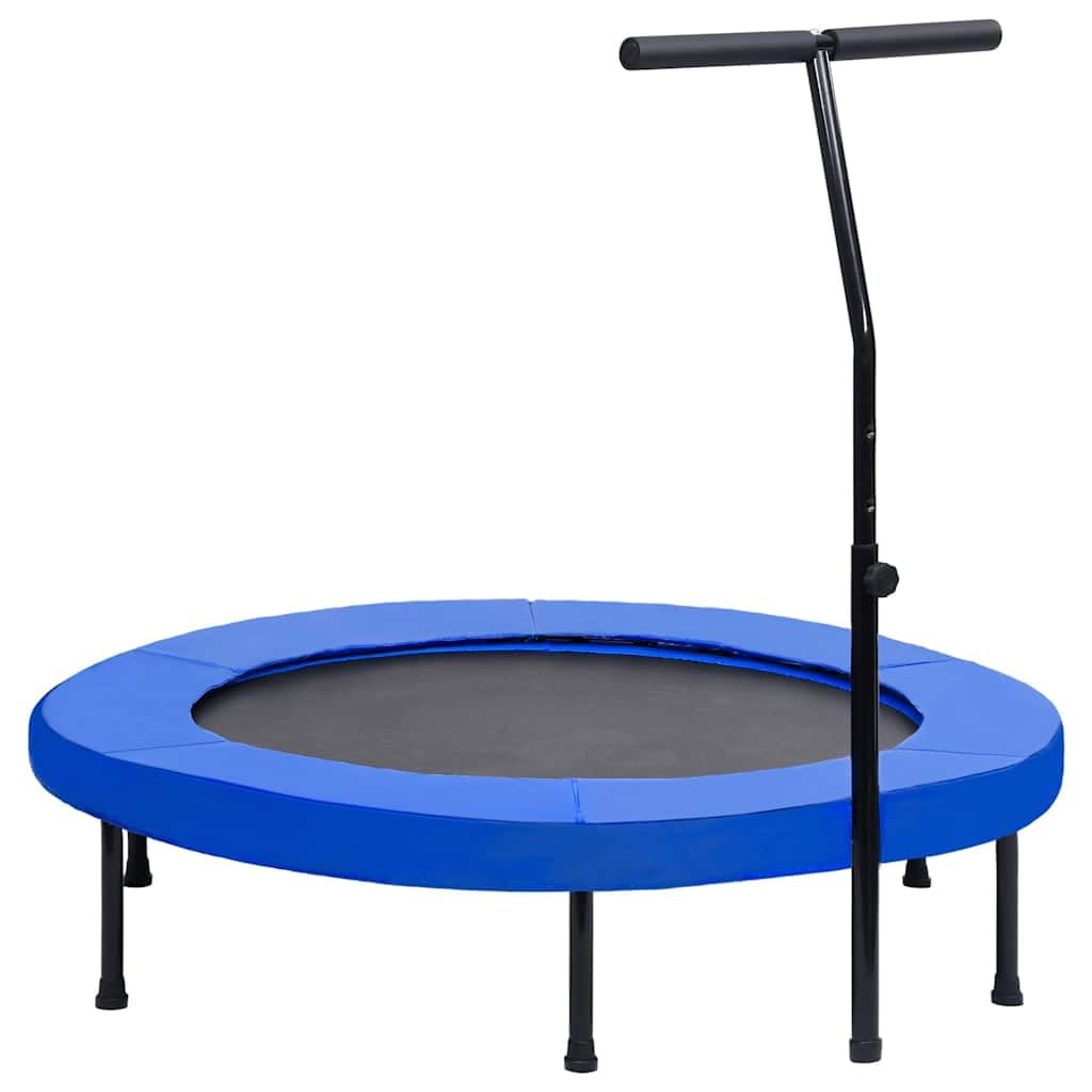 Trampolín de fitness con barra en T y protección