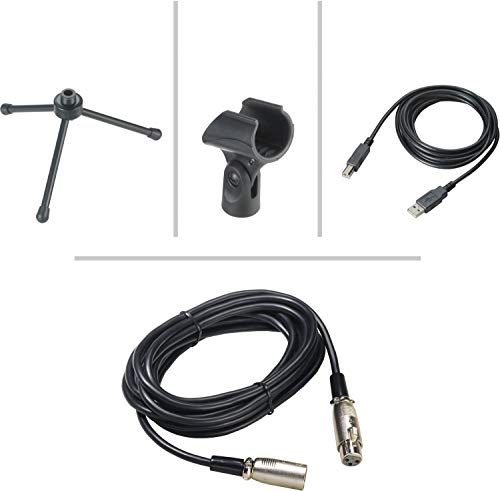 Audio-Technica AT2005USB カーディオイドダイナミックUSB/XLRマイク ブラック