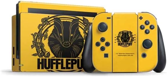 Skinit Decal Gaming Skin Compatible with Nintendo Switch Bundle - Officially Licensed Wizarding World Harry Potter Scar and Glasses Design