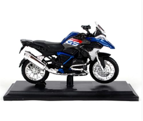 Modèle de véhicule moto BMW R1250GS 2017 réplique miniature 1:18 en métal injecté
