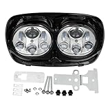 LCYIYIOU Motorrad 5 3/4' 5,75' LED-Scheinwerfer-Projektorlampe kompatibel mit Harley Road Glide FLTR...