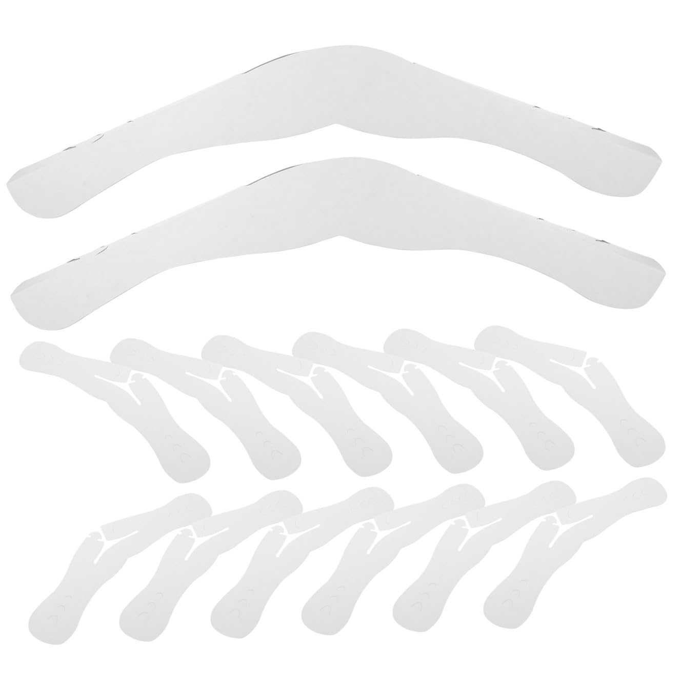 Protège-épaules en papier pour cintres de costumes - Lot de 50