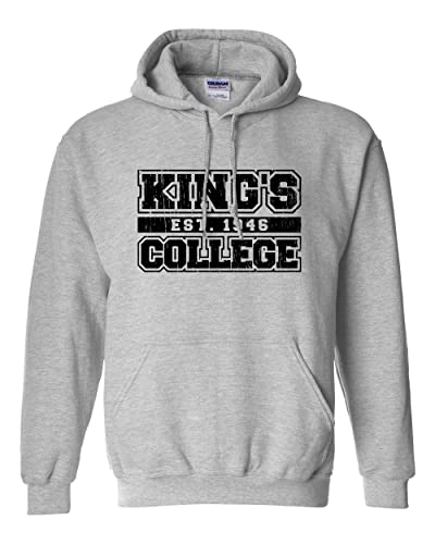 CreateMyTee King's College Est 1946 Unisex Hooded Sweatshirt - King's Monarchs Apparel
