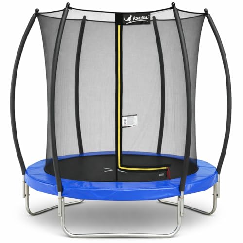 Kangui - Trampoline Rond Ø180cm avec Filet de sécurité intérieur- Bleu - FPR 180