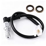 Universeller hydraulischer Bremsdrucklichtschalter für Motorrad, Bremskupplungsdruckschalter für Rücklicht mit Unterlegscheiben für (M10 x 1,25 mm)
