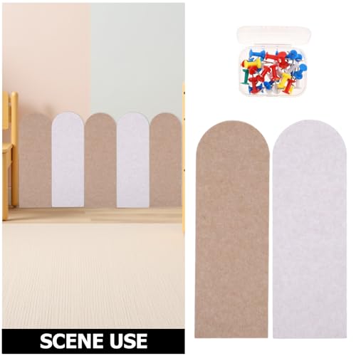 Paneles de pared acolchados autoadhesivos pack de 4 protectores infantiles de fieltro gris 4