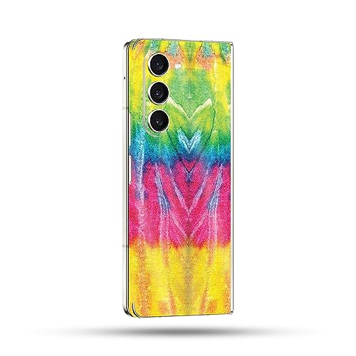 Image of MightySkins Glossy Glitter Skin Compatible with Samsung Galaxy Z Fold 5 Full Wrap - Tie Dye 2 | Protective, Durable High-Gloss Glitter Finish | Easy to Apply & Change Styles | Made in The USA