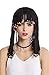 Produktbild WIG ME UP - MH-F152-ZA103 Perücke Damen Herren geflochtene Strähnen Zöpfe & Perlen Pony schwarz Afro Karibik Look Sexy Hippie Kurtisane Haremsdame