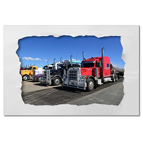 Camions américains peinture sur toile pour vibrer au rythme de la route