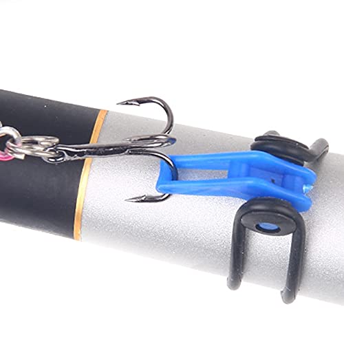 Köder Hakenhalter 20 Stück Angelzubehör, Hakenhalter aus Kunststoff und Gummikreis, Zum Platzieren und Fixieren von… – Bild 4