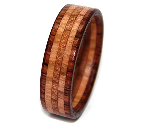 Rosewood, Olivewood and Mahogany Wooden Ring