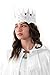Little Adventures Adult Adjustable Soft Princess and Queen Crowns (Ice Queen White Crown)