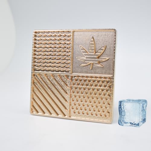 Molde para Cubos de Hielo de Latón Cuadrado Grande miniatura 2