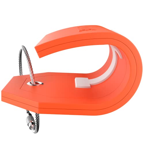 Image of Initial Luggage Tag with Full Privacy Cover and Stainless Steel Loop - (Letter J)
