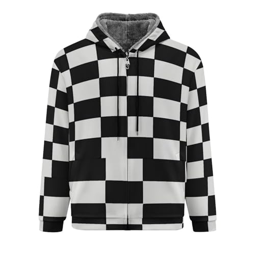 Chaqueta de forro polar cálida hombre sudadera con capucha de invierno 3