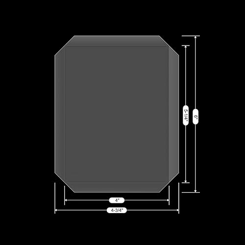 Miniatura 31 de Paquete de 20 fundas planas para coctelera para hacer tarjetas, 4.25 pulgadas, redondas, transparentes, planas, para coctelera de plástico Paquete