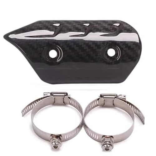 �q�[�g�V�[���h MSX125 NVX SMAX155 Z900 CBR300 R6 �I�[�g�o�C�̔r�C�ǃJ�[�{���t�@�C�o�[�v���e�N�^�[�q�[�g�V�[���h�J�o�[�ɓK��(Carbon Fiber)