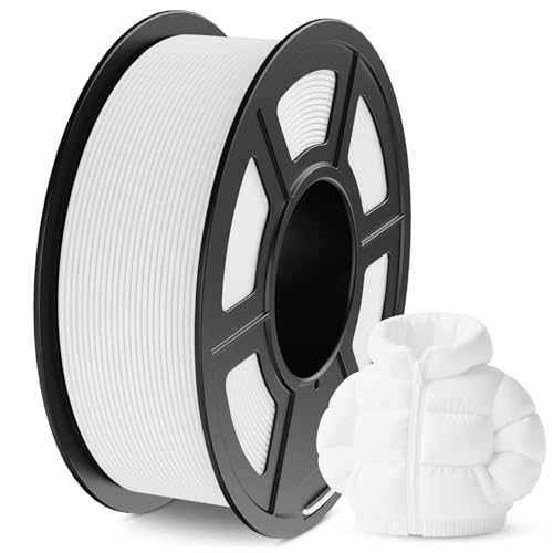 Image of JAYO Matte PLA 3D Printer Filament 1.75mm White, Matte Surface Conceals Layer Lines Filament, 1.1kg (2.42 lbs) Spool, Accuracy + /- 0.02 mm, Fit Most FDM Printers