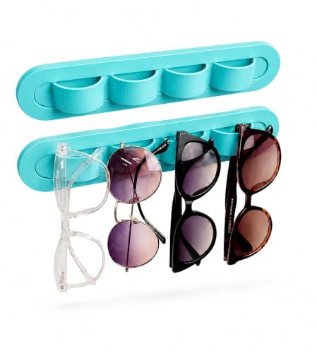 Image of Sunglasses Organizer, Wall Glasses Holder, Acrylic Sunglasses Display, Eyeglass Organizer for Multiple Glasses for Office & Home Decor, Unique Gifts for Husband, Women & Girls