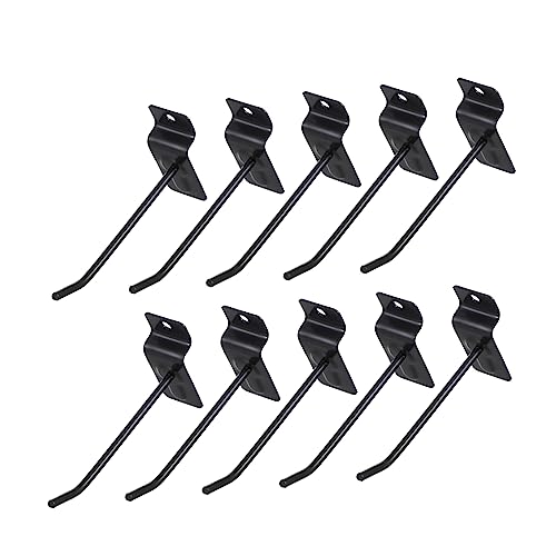 Ciieeo 10 Pack Snack Rack Hook Metal Peg Board Hooks Strong Craftsmanship Versatile for Supermarket Shop Jewelry Store