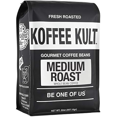 Koffee Kult Koffee Kult Medium Roast Smooth and Flavorful Medium Roast Coffee Beans- Perfect for a Relaxing Cup Anytime (Medium Roast, 32oz) Cover