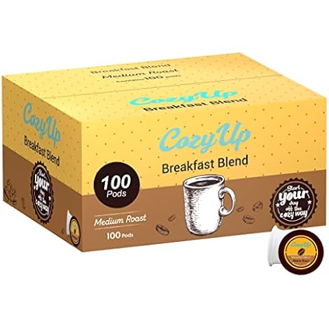 Cozy Up | 100-Count | Medium Roast Breakfast Blend Single-Serve Coffee Pods Compatible with Keurig K-Cup Brewers Cover
