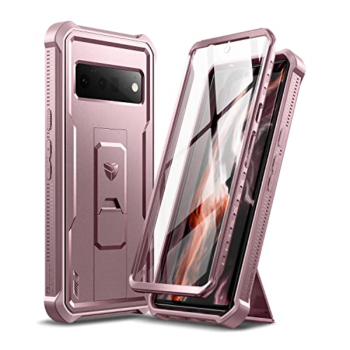 Dexnor Google Pixel 6 Pro 5G�p �P�[�X [�����X�N���[���v���e�N�^�[���L�b�N�X�^���h] �R�p�K�i �ϏՌ� �����h��J�o�[(�s���N)
