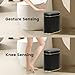ELPHECO Bathroom Trash Can with Lid Butterfly, Motion Sensor Trash Can Bathroom Decor Automatic Garbage Can Wastebasket Bathroom Accessories, Kitchen, Living Room, Office, Black Gold