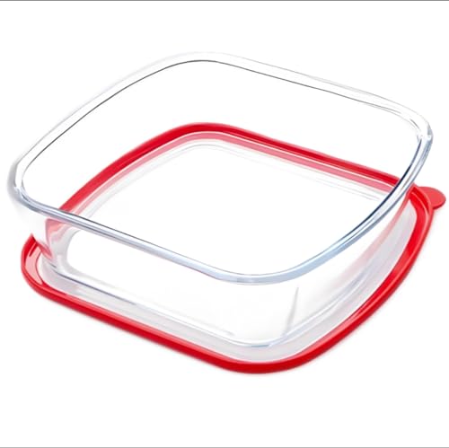 CGNWEEPS 9×9in Square Glass Baking Dish with lid, 2.6QT Deep Square Glass Baking Pan, Microwave and Oven Safe by CGNWEEPS - Used condition - US$21.93