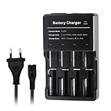 Carga rápida: Salida 650mAh*4. Este cargador tiene el modo incorporado de la carga de corriente constante y tensión constante,se puede cargar la pila con precisión y más rápido del Otros cargador.