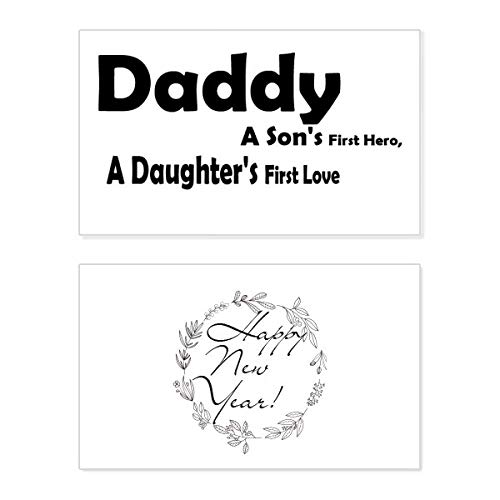 Tarjeta conmemorativa de Año Nuevo «Love Hero Daddy»: felicitación exclusiva para padres