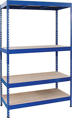 Etagère Stabil métallique - 4 tablettes agglomérées - 220 kg par tablette - Dimensions 120 x 192 x 50 cm