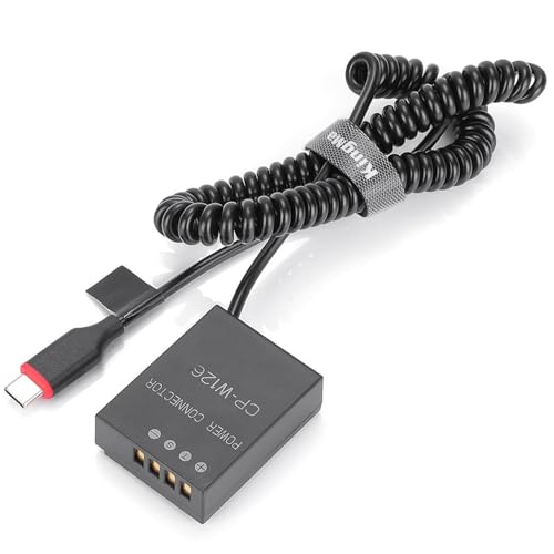 Image of KingMa NP-W126 USB-Type-C Coupler (Only for PD Powerbank Type C Output minimum18W 2Amp) Dummy Battery TC Power Supply Kit Compatible with Fuji X-T2 X-T3 X-T10 X-T30 X-T20 XT100 Live Video Vlog