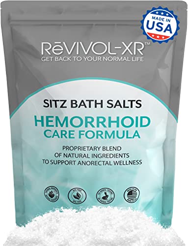 Sitz Bath Salts For Hemorrhoids Epsom Soak + 20 Organic & Natural Ingredients. Helps Ease & Soothe Hemorrhoid Fissure Piles. Made In Usa. #TOP1