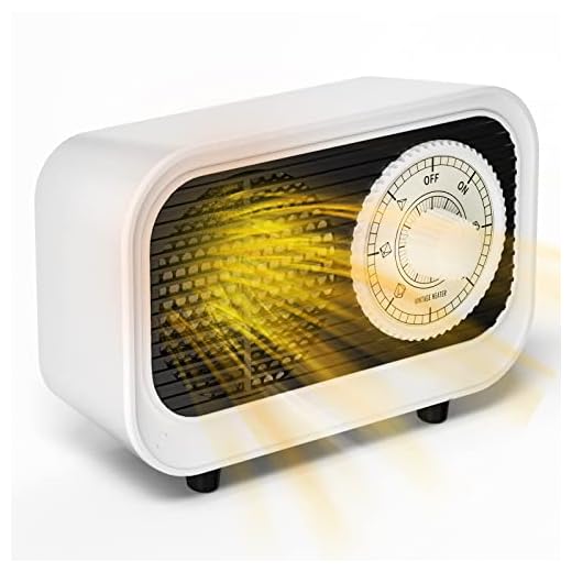 calefactor 500w DANGZW Mini calefactor de cerámica, 500 W, portátil, de bajo consumo, para calentar las manos y los pies en invierno en la oficina o en el escritorio (color blanco)