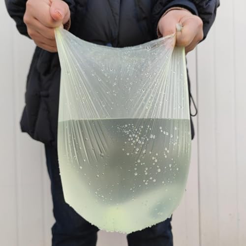 Small Biodegradable Bin Bags 6L, Heavy Duty Food Waste Bags Compostable Caddy Liners, Recycling Clear Green Garbage Trash Bags, 120 Counts 1.2 Gallon