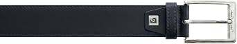 Pierre Cardin Blue Smooth Classic Silver D-Ring Adjustable Belt Adjustable Mens Belt-36