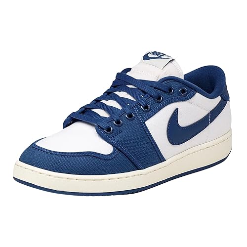 Jordan Men's Nike AJKO 1 Low White/Dark Royal Blue-Sail (DX4981 103) - 13
