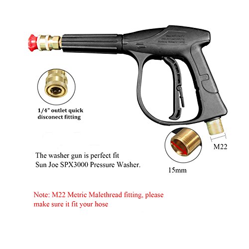 image for Replacement Car High Pressure Washer Gun for Sun Joe SPX3000, OPACC 30