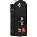 Flip Key Fob Remote fits 2005 2006 2007 2008 Mazda 6 Sedan & Mazda RX-8 (KPU41788)
