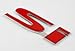 Metal Red si for civic Rear Emblem Decal Badge Sticker