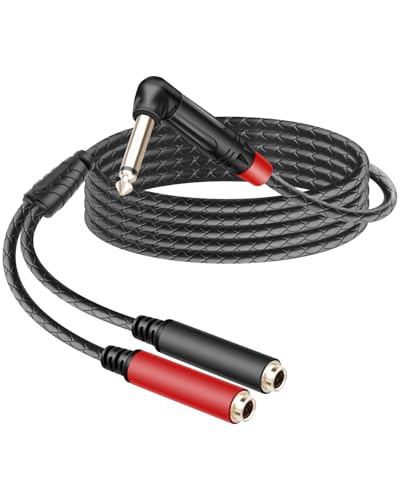 Cable divisor de audio Mono 6.35mm TS Y 1.8m miniatura 1
