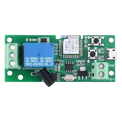 Interrupteur RF 1 canal autobloquant pour portail et garage DC 5V
