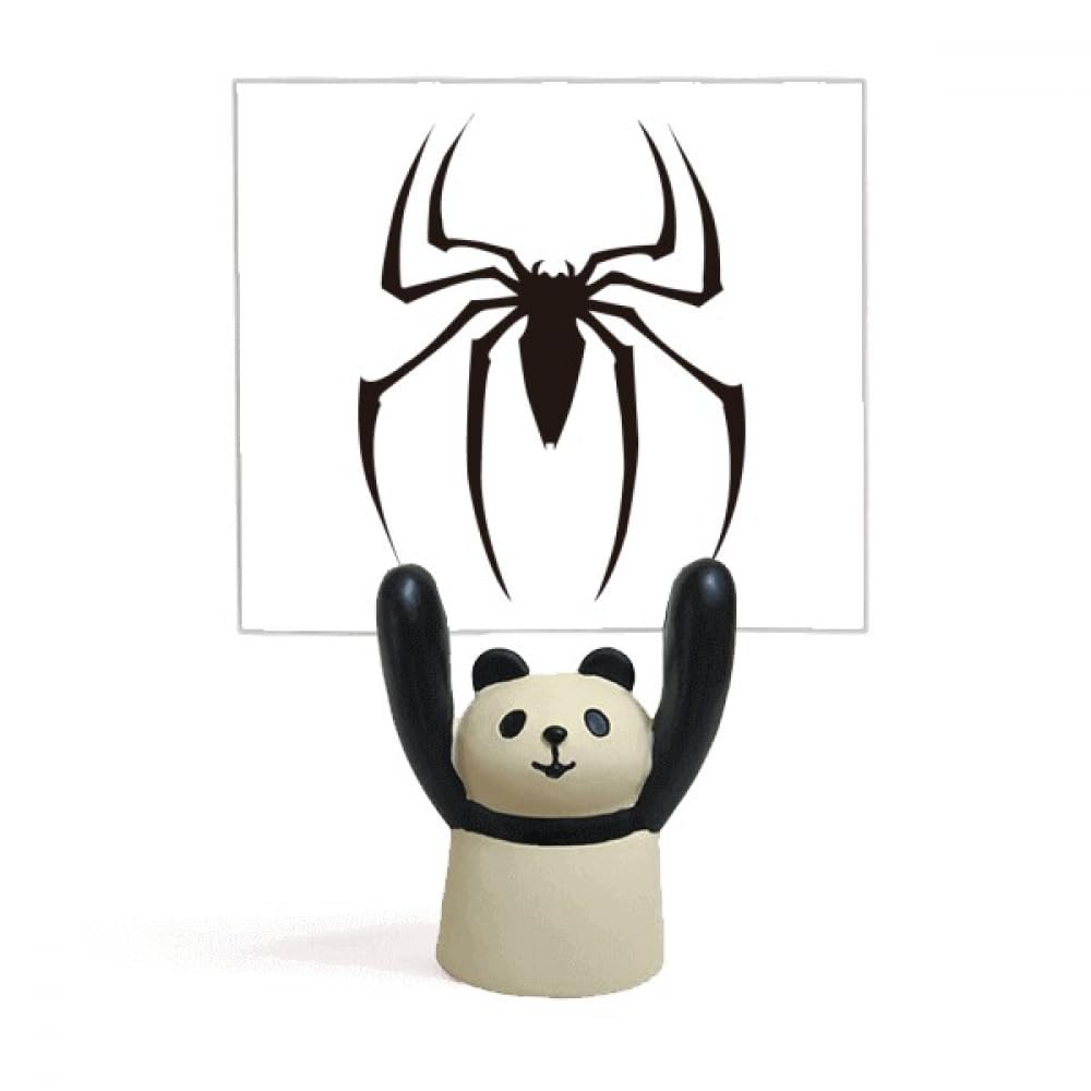 Support noir dessin animé panda et insectes pour décoration - 4